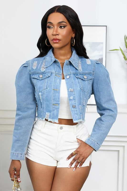 Popping It Denim Jacket