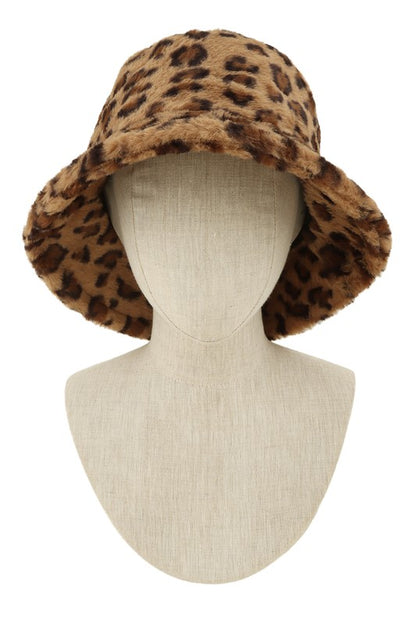 Leopard Print Trendy Bucket Hat