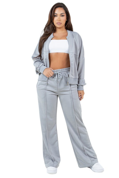 Ashley Fashion Sweatsuit Two Piece Pant Set