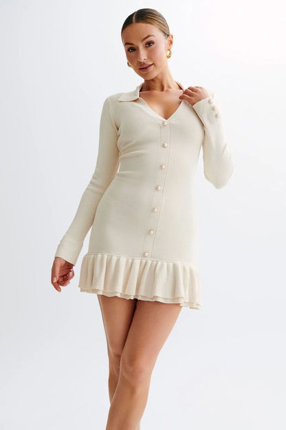 Serving For All Fashion Sweater Mini Dress