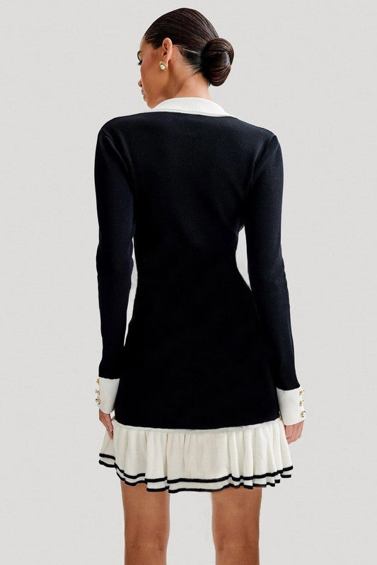 Serving For All Fashion Sweater Mini Dress