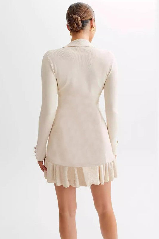 Serving For All Fashion Sweater Mini Dress