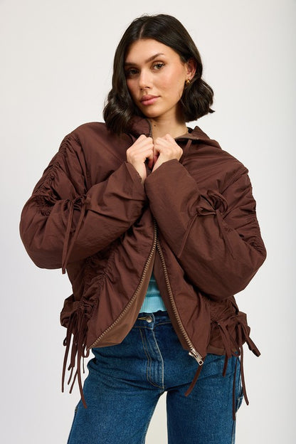 Ruched Puff Jacket