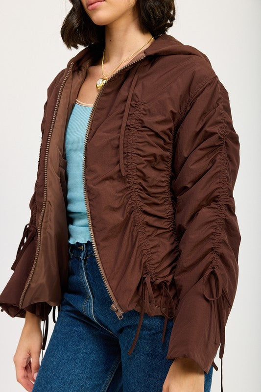 Ruched Puff Jacket