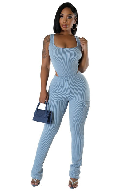 Show Curves Sexy Summer Two Piece Pants Set