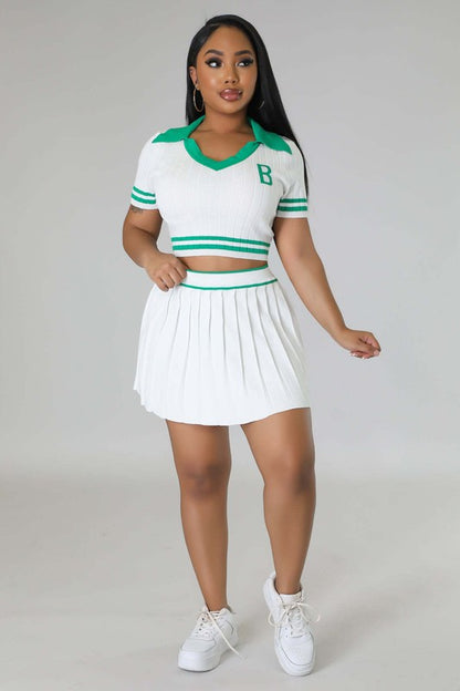 WOMEN FASHION SPORT TENNIS SKIRT