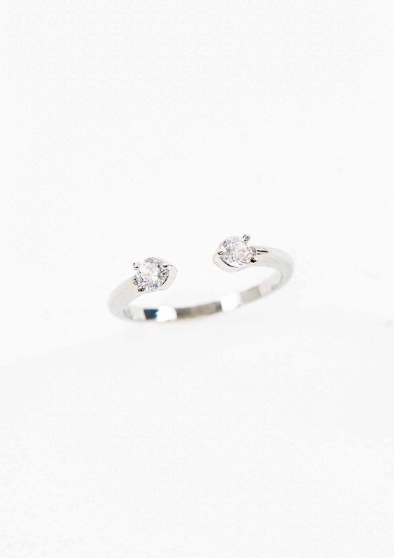 Twin Stone Adjustable Ring