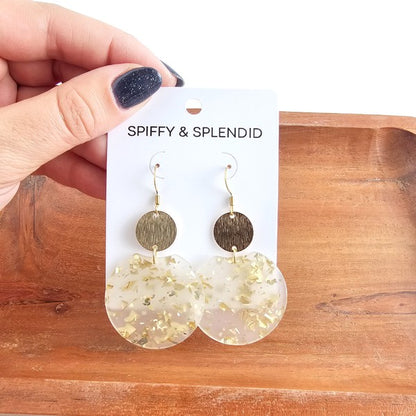 Zoey Earrings - Gold Flake