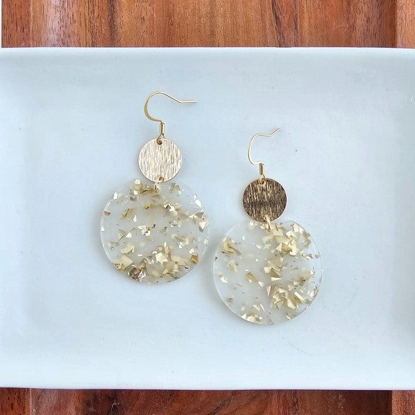 Zoey Earrings - Gold Flake