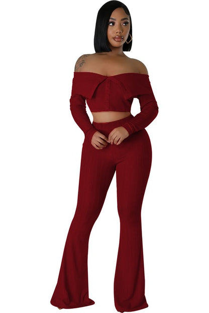 In Charge Fashion Two Piece Pants Set