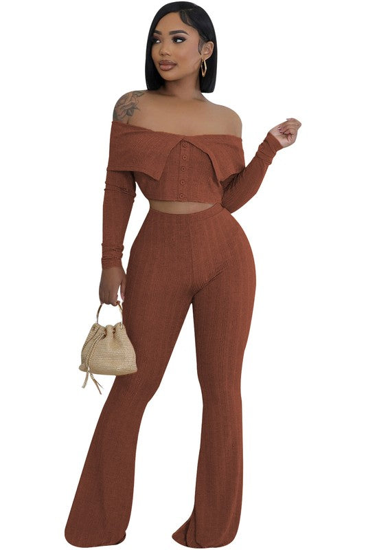 In Charge Fashion Two Piece Pants Set