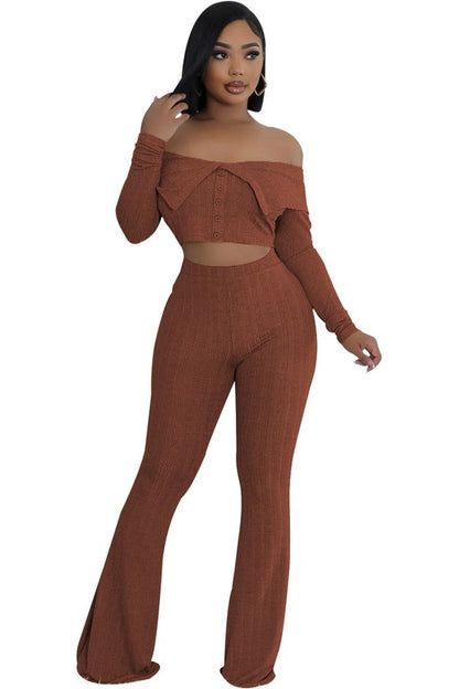 In Charge Fashion Two Piece Pants Set