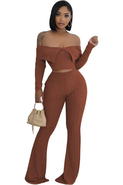 In Charge Fashion Two Piece Pants Set