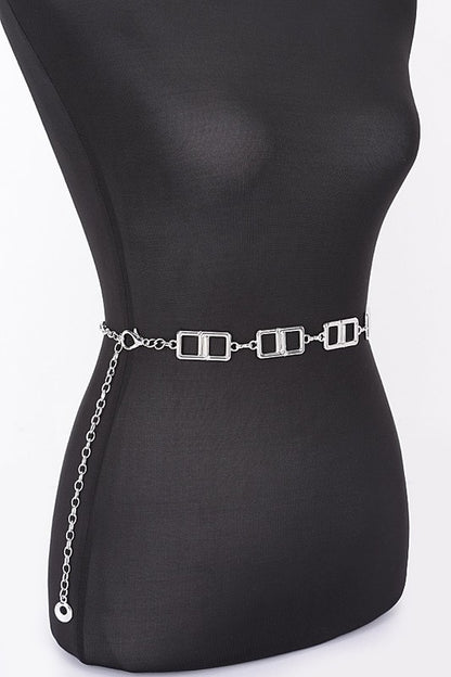 Station Square Link Fashion Chain Belt