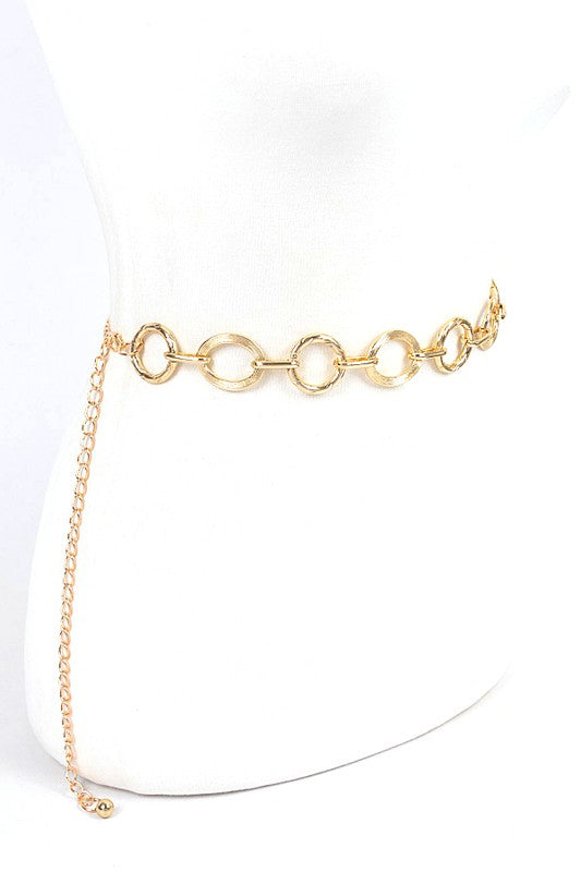 Mix Ring Station Fashion Chain Belt