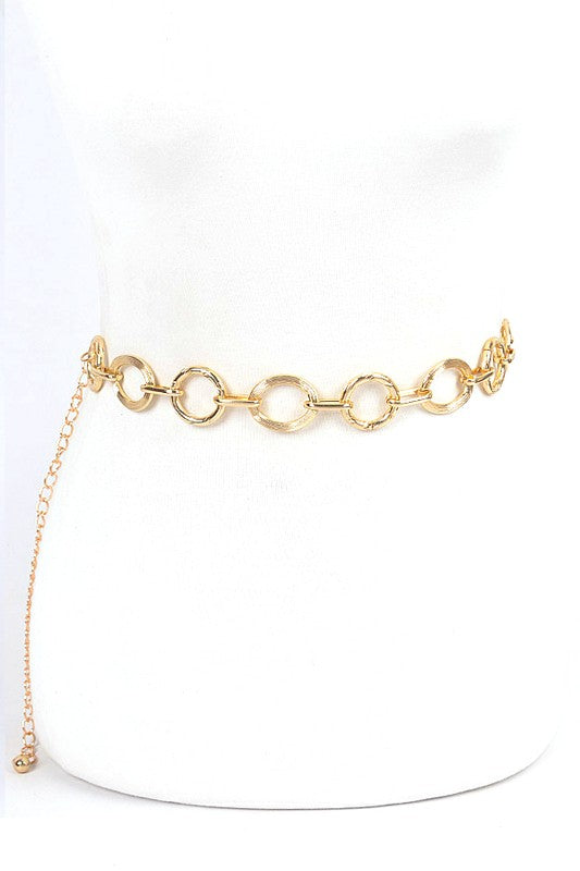 Mix Ring Station Fashion Chain Belt