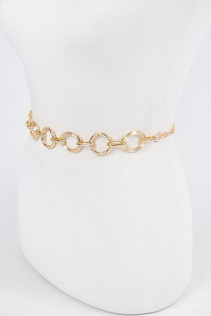 Mix Ring Station Fashion Chain Belt