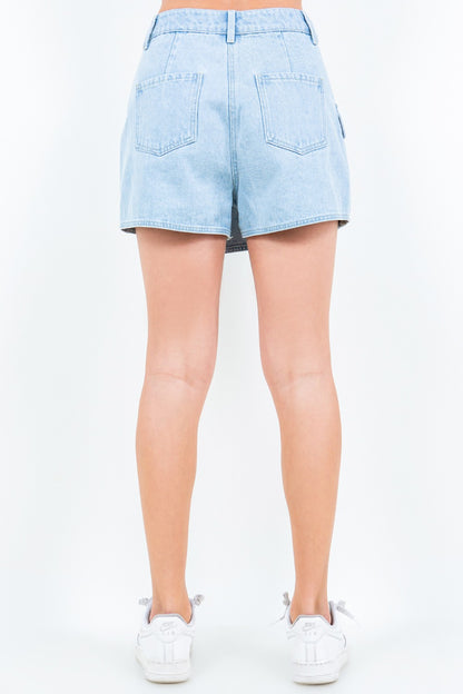 Cargo Pocket Denim Skort