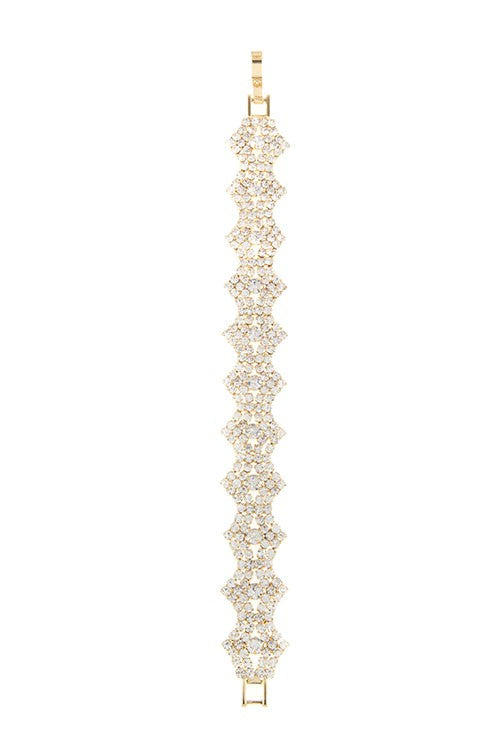 Diamond Shape Rhinestone Bracelet