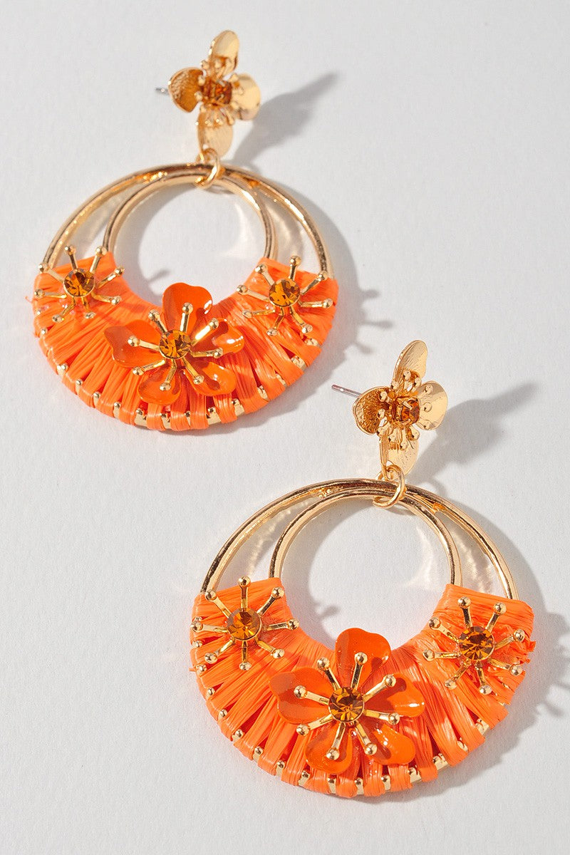 Flower Drop Earrings