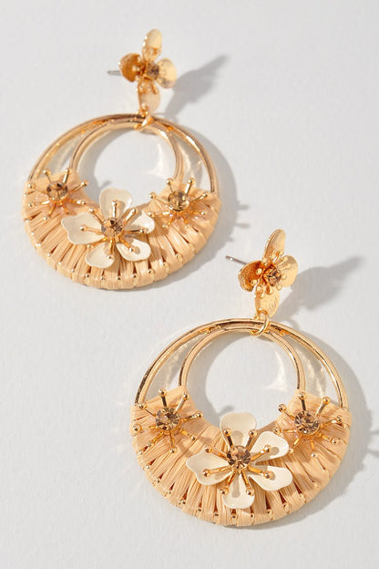 Flower Drop Earrings