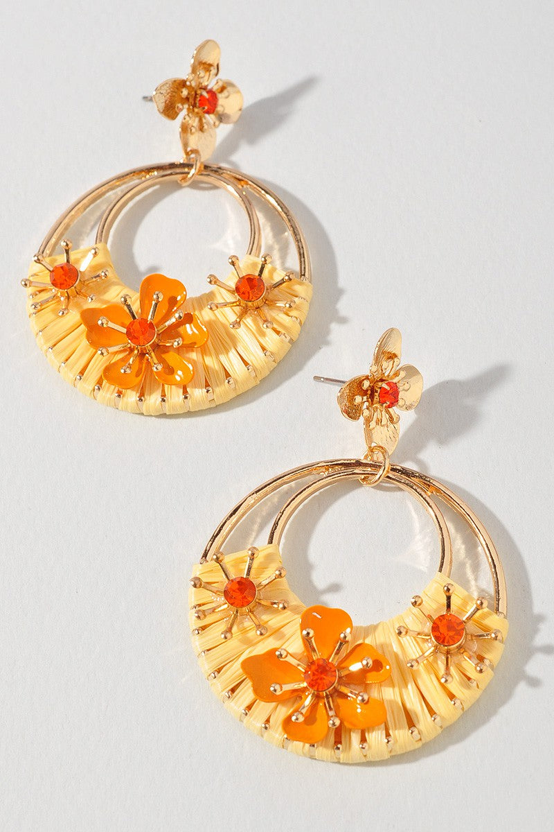 Flower Drop Earrings