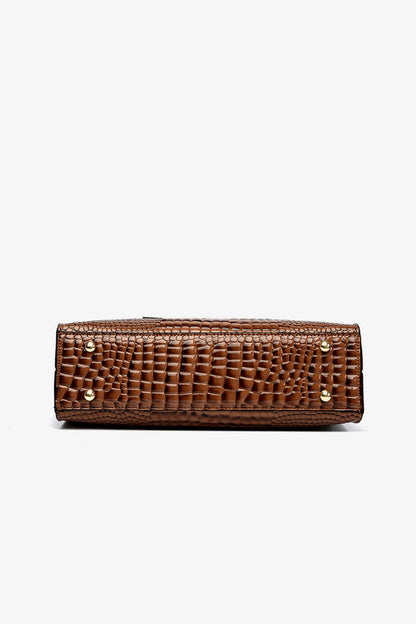 Textured PU Leather Handbag