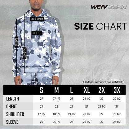 Full Camo Hoodie Cotton Sweat Set